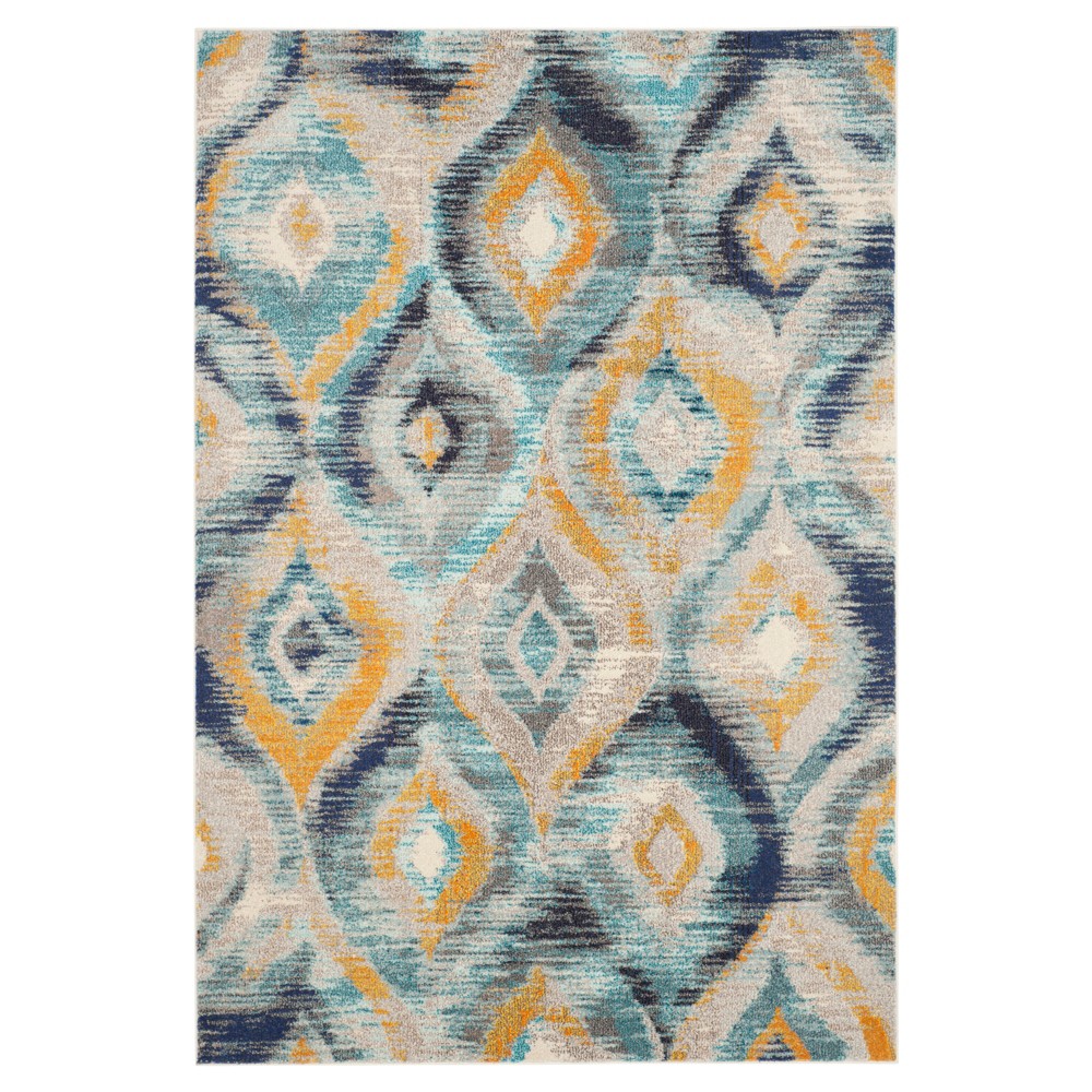 Monaco Rug - Blue/Multi - (5'1inX7'7in) - Safavieh