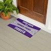 Evergreen Come Back with Tickets Texas Christian University 28" x 16" Woven PVC Indoor Outdoor Doormat - 4 of 4