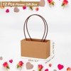 Unique Bargains Wedding Party Paper Flower Gift Bags with Handle 12 Pcs - 2 of 4