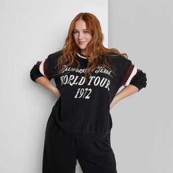 Women's Ascot + Hart World Tour Graphic Pullover Sweater - Black
