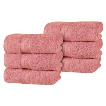 Cotton Plush Soft Highly-Absorbent Heavyweight Luxury Hand Towel Set of 6 by Blue Nile Mills