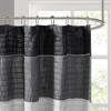 PAGED 72x72 Inch Shower Curtain Elegant Shower Curtain with Color Block Stitching Design for Bathroom, Machine Washable - 2 of 4