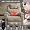 KWPZQEB Power Lift Recliner Chair, Lift Chair with 8-Point Vibration Massage & Lumbar Heating, Infinite Position Reclining with USB & Type-C Ports - 3 of 4