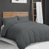 PiccoCasa 110gsm Brushed Microfiber Bedding Duvet Cover Set with Pompoms with 2 Pillowcase - 2 of 4