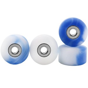Teak Tuning Apex Urethane Fingerboard Wheels - Street Shape - Ocean Swirl - 1 of 1
