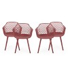 Christopher Knight Home Poppy Outdoor Modern Dining Chairs (Set of 4) - 2 of 4