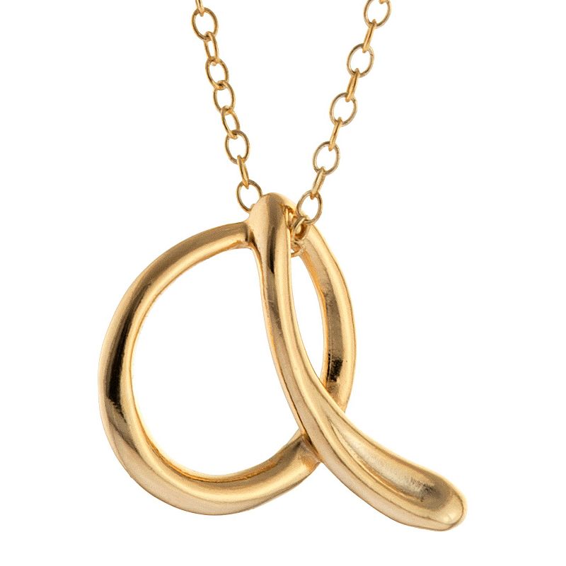 Gold Plated Letter Pendant, 1 of 3