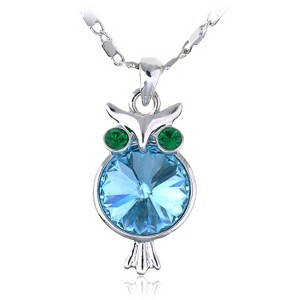 Anna-Kaci Women's Crystal Pendant Necklace, Cute and Sparkling Design with Adjustable Chain for Special Occasions - Rabbit - 1 of 4
