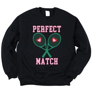 Simply Sage Market Women's Graphic Sweatshirt Perfect Match Tennis - 1 of 3