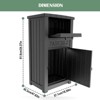 Gulches 48GAL Large Delivery Drop Box Black Secure Weather Resistant Package Box for Porch Patio Home - 2 of 4