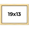 PosterPalooza | Simple Gold Picture Frame - UV Acrylic, Backing Board, Hanging Hardware Included - 2 of 4