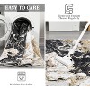 Washable Rug Modern Marble Rug, Ultra-Thin Area Rug for Living Room with Non Slip, Boho Marble Pattern Area Rug for Kitchen - 3 of 4