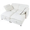 Double-Layer Cushion Modular Sofa, Freely Combinable, 4-Seater with Storage Function, Includes 4 Soft Cushions, Perfect for Living Rooms, Offices, and Apartments - 3 of 4