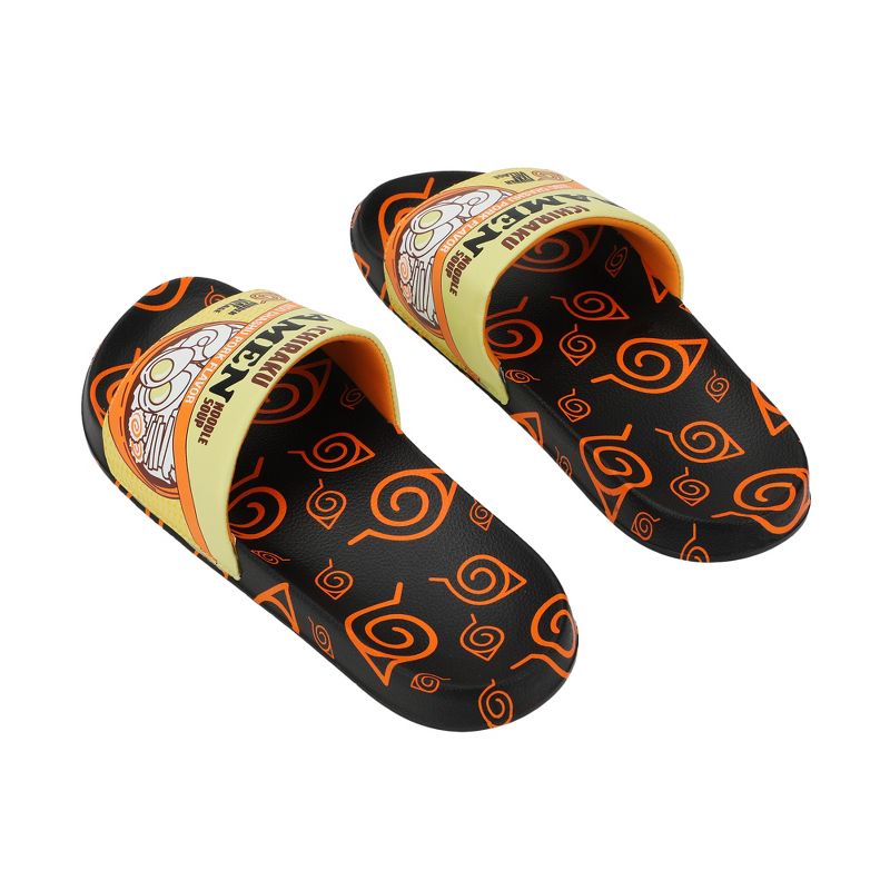 Naruto Ichiraku's Ramen Men's Black Slide Sandals, 5 of 7