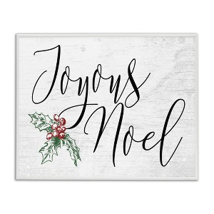 Stupell Industries Joyous Noel Christmas Botanicals, 14" x 11" - 1 of 4