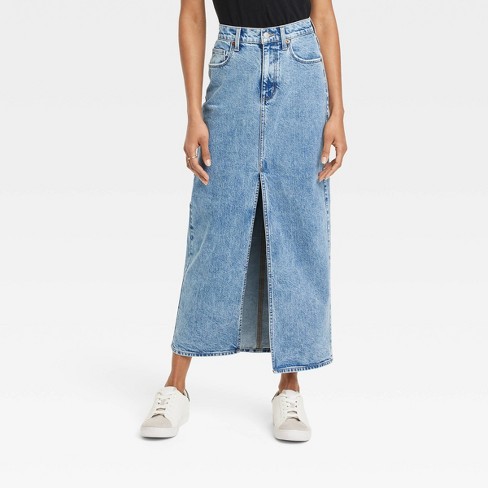 Pleated denim skirt universal thread best sale