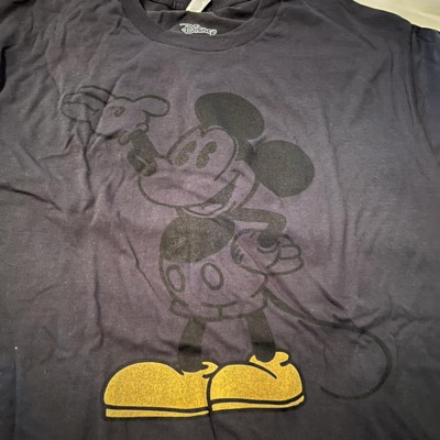 Men's Mickey & Friends Retro Mickey Mouse Greeting T-shirt - Navy Blue ...