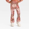 Toddler Girls' 2pc Disney Princess Floral Cozy Woobie Sweatshirt and Velour Pant Set - 4 of 4