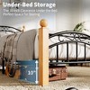 GustoWave Classic Metal Platform Bed Frame, with Under Storage, Steel Slats - 4 of 4