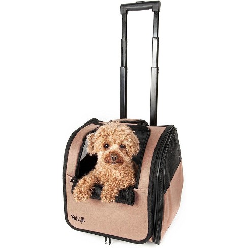 Pet Life Wheeled Travel Pet Carrier Beige m Target