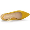Allegra K Women's Pointed Toe Block Heel Slingback Heels - 4 of 4
