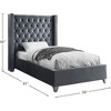 Meridian Furniture,Aiden Velvet Bed - 3 of 4
