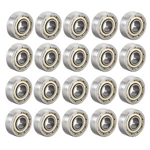 Unique Bargains 604ZZ Ball Bearings Double Shield High Carbon Steel Z1 20 Pcs - 1 of 4