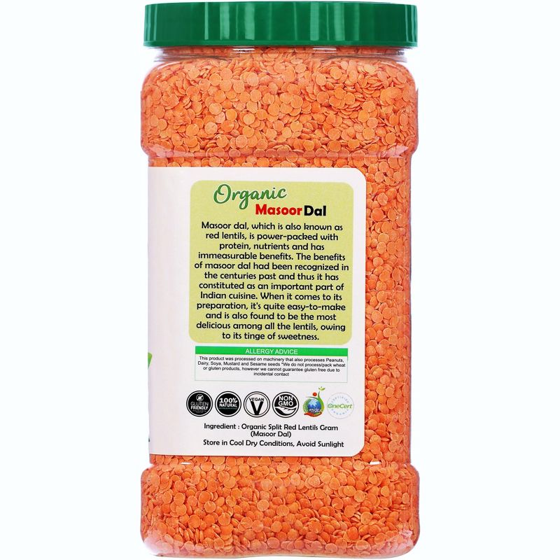 Organic Masoor Dal (Red Split Lentils) - Rani Brand Authentic Indian Products, 4 of 10