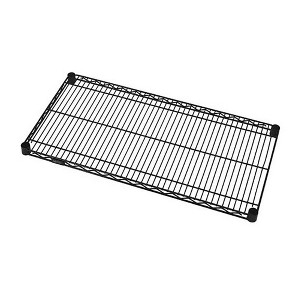 Quantum Storage Systems Wire Shelf, 48"W X 18"D, 600 - 800 Lb. Capacity, Black Epoxy Antimicrobial Finish, Nsf - 1 of 1