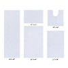 Micro Plush Collection 100% Polyester Solid Tufted 5 Piece Bathroom Rug Set with Gel Form Backing, Machine Washable - 2 of 4