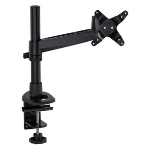 Mount-It! Full Motion Adjustable Single Computer Monitor Desk Clamp Mount Up to 32" Black  - 1 of 4
