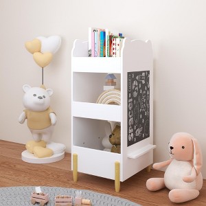 Vynxaria Bear-Shaped Storage Unit with Chalkboard: Fun & Functional for Kids' Spaces - 1 of 4