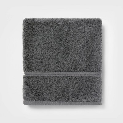 Spa Plush Bath Towel Dark Gray - Threshold™