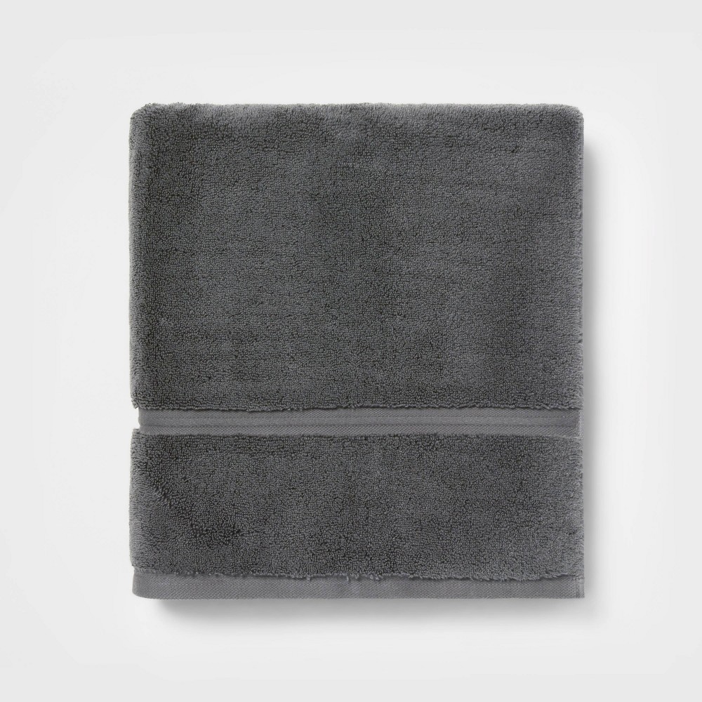 Photos - Towel Spa Plush Bath  Dark Gray - Threshold™