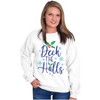 Christmas Deck The Halls Snowflakes Sweatshirt for Men or Women Brisco Brands - 3 of 4