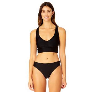 Tomboyx Swim Sport Top, Full Coverage Bathing Suit Athletic Compression Swimming  Bra Uv Protecting, Plus Size Inclusive (xs-6x) Island Shade Large : Target