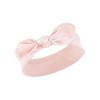 Hudson Baby Infant Girl Cotton and Synthetic Headbands, Velvet Knot, 0-24 Months - 3 of 4