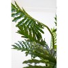 Botanica Split Leaf Philodendron 47"H in Black Plastic Pot, Tropical Faux Plant by Kalalou - 4 of 4