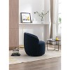 CAVINAS Swivel Accent Chair Modern Barrel Chair with Round Swivel Base and Ergonomic Backrest, Comfy Armchair for Living Room - 4 of 4