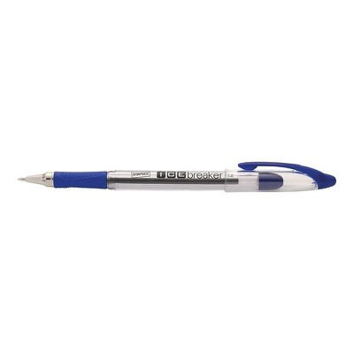 Staples IcebreakerBallpoint Stick Pens Fine Point Blue Dozen 18278