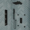 ALFI Black Matte Square Sliding Rail Hand Shower Set - 3 of 4