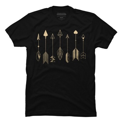 Men's Design By Humans Be Brave Little Arrow (gold) By staceyroman T-Shirt