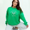 Simply Sage Market Women's Graphic Sweatshirt Embroidered Beverly Hills Tennis Raquet - 2 of 3