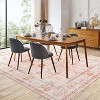 8x10 Pink Floral Medallion Area Rug, Washable Boho Print Low-Pile Carpet, Non-Slip Soft Accent Rug for Living Room, Bedroom, Office - 3 of 4