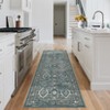 Area Rug Floral Vintage Print Floor Cover Low Pile Carpet - 2 of 4