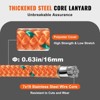VEVOR 16mm Steel Core Flipline, 8ft(2.4m) Arborist Flipline, Flip Line for Tree Climbing with Alloy Steel Snap Hook, Orange - 4 of 4