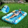 Jasonwell 4-in-1 Inflatable Tanning Lounger, Sun Tan Tub & Pool Raft, Water-Filled Mat/Pad for Adults & Kids (Large), Ocean Aqua - 3 of 4
