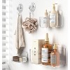 Ridstar 5-Piece Self-Adhesive Bathroom Storage Rack with Soap Dish and Hooks-Clear - 4 of 4