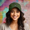 Dalix Hippo Embroidered Cotton Dad Hat Cute Animal Design Adjustable Baseball Cap for Everyday Wear Womens - 2 of 4