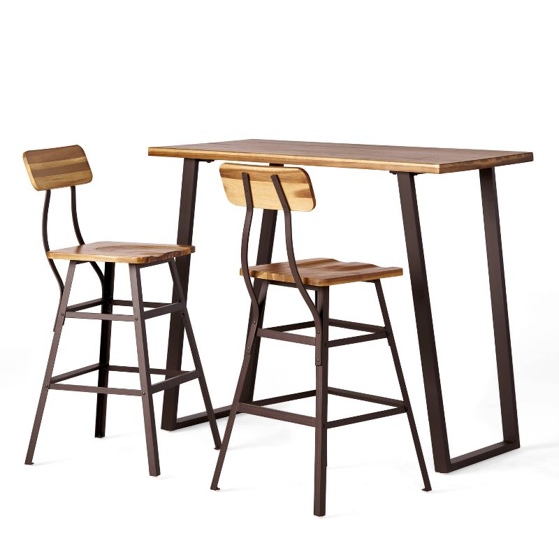 Ramona Bar Height Dining Set Natural - Christopher Knight Home, 4 of 13